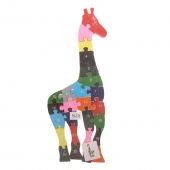 Oktató fa puzzle zsiráf var.2