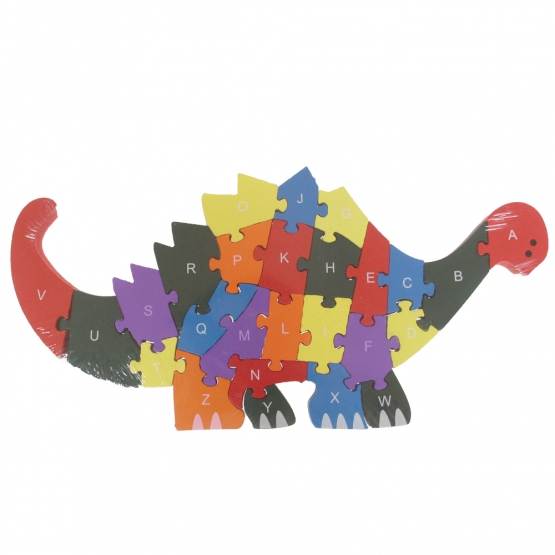 Oktató fa puzzle dinoszaurusz var.2