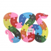 Oktató fa puzzle kígyó var.1