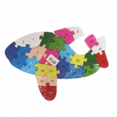 Oktató fa puzzle repülőgép var.2