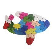 Oktató fa puzzle repülőgép var.2