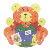 Oktató fa puzzle maci var.1