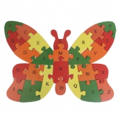 Oktató fa puzzle pillangó var. 3