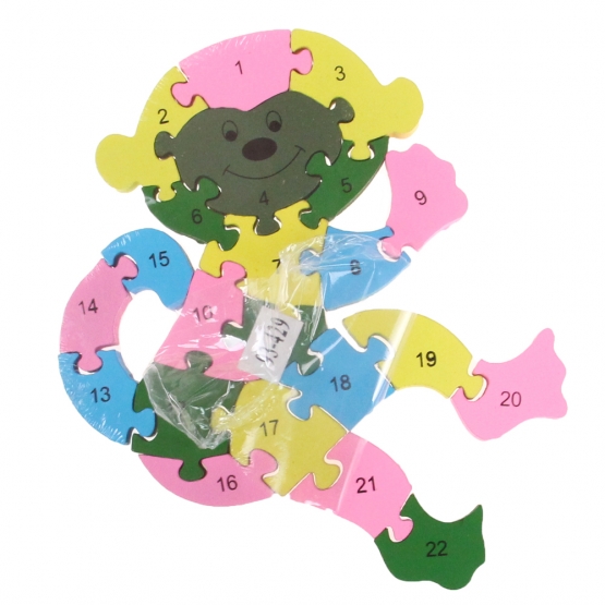 Oktató fa puzzle majom