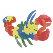 Oktató fa puzzle rák