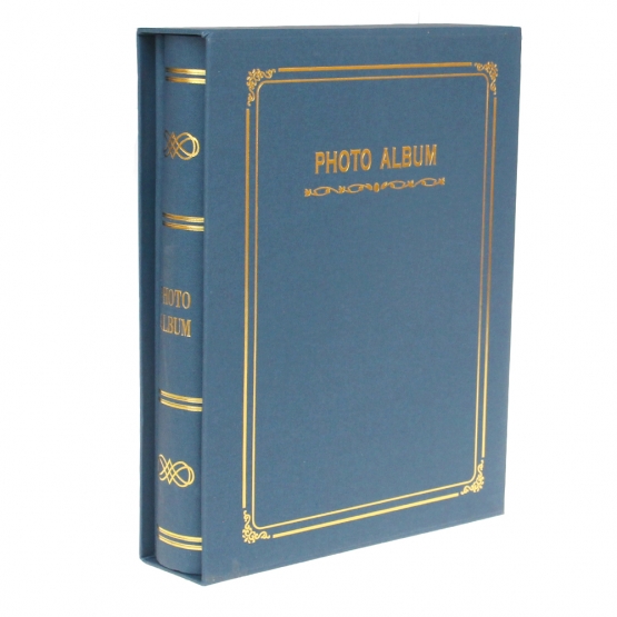 Fotóalbum 200 fényképhez, sötétkék, típus E
