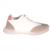 Gyerek világító tornacipő orral csíkok rózsaszín