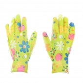 Kerti kesztyű virágokkal zöld