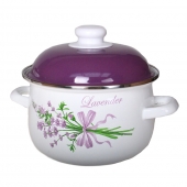 10- részes zománcozott edénykészlet levandula