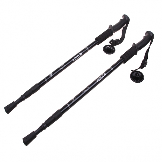 Túrabotok felfüggesztéssel (2db) fekete