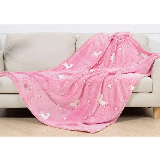 Világító takaró rózsaszín