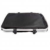 TERMIKUS ÖSSZECSUKHATÓ BEVÁSÁRLÓ KOSÁR FEDŐVEL FEKETE