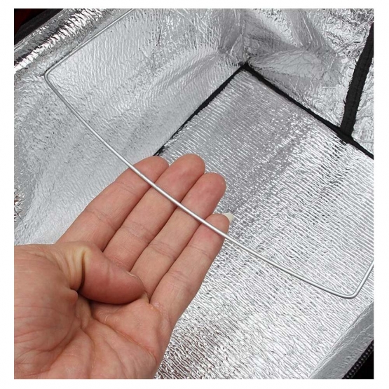 TERMIKUS ÖSSZECSUKHATÓ BEVÁSÁRLÓ KOSÁR FEDŐVEL FEKETE