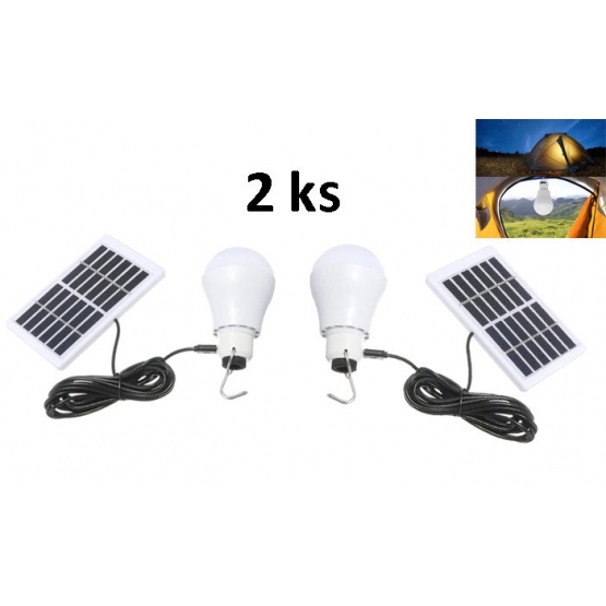 2 darabos 20 W-os napelemes izzó szett