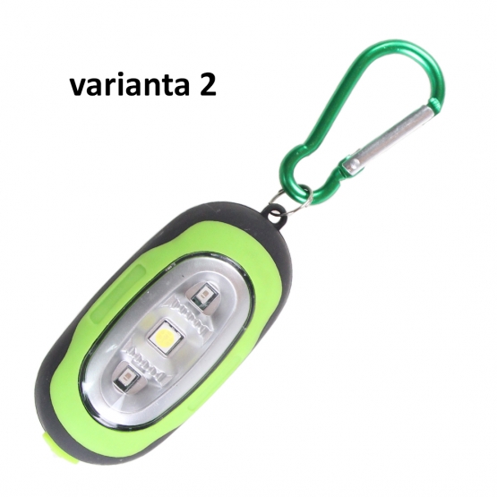 LED ZSEBLÁMPA KARABINERREL ZÖLD