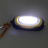 LED zseblámpa karabinerrel sárga