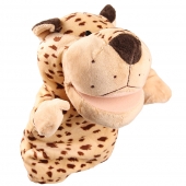 Plüss kesztyűbáb leopárd