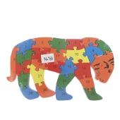 Oktató fa puzzle tigris