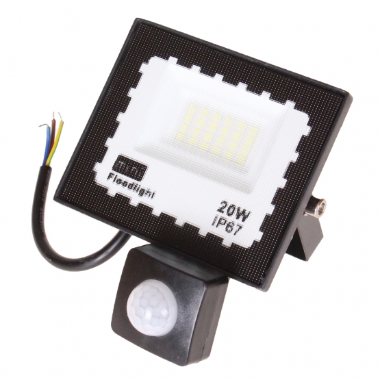 LED reflektor mozgásérzékelővel 20 W