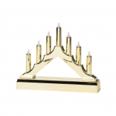 Karácsonyi gyertyatartó arany