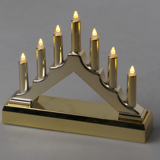 Karácsonyi gyertyatartó arany