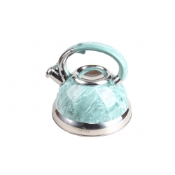 Fém vízforraló 3 l türkiz márvány
