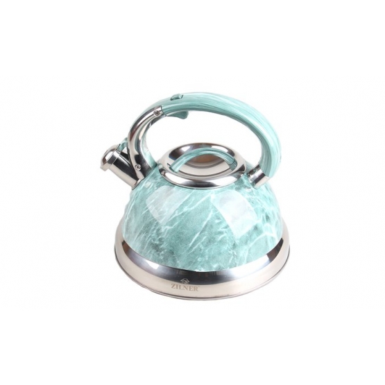 Fém vízforraló 3 l türkiz márvány