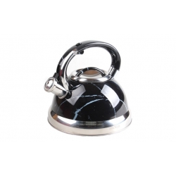 Fém vízforraló 3 l fekete márvány