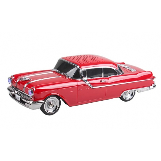 Retro autó hangszóró piros