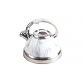 Fém vízforraló 3 l fehér márvány