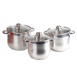 6 részes rozsdamentes acél edénykészlet