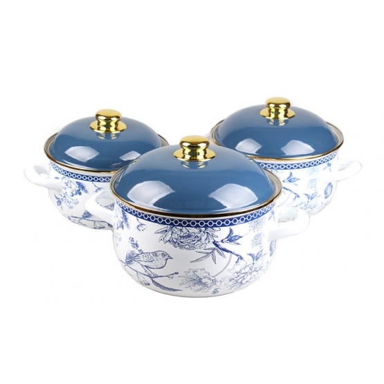 6 részes zománcozott edénykészlet ZL-8726