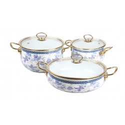 6 részes zománcozott edénykészlet ZL-8728