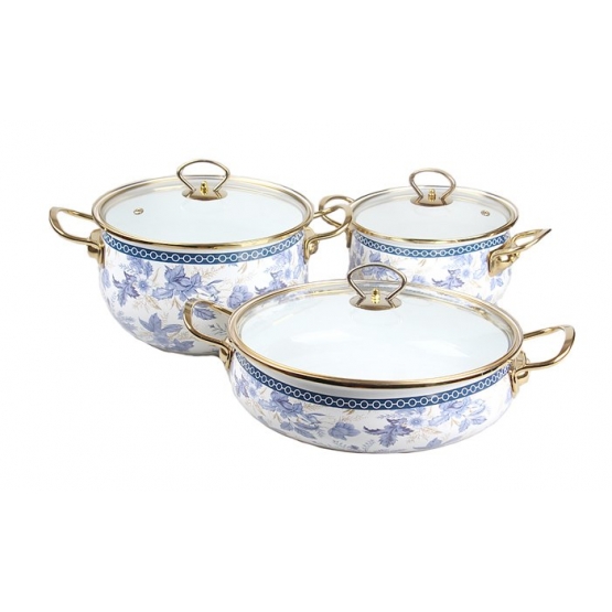 6 részes zománcozott edénykészlet ZL-8728