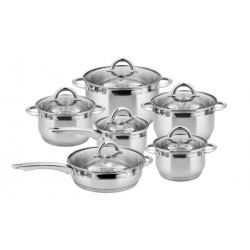12 részes rozsdamentes acél edénykészlet EH-9013