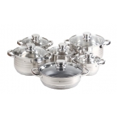 12 részes rozsdamentes acél edénykészlet EH-9148