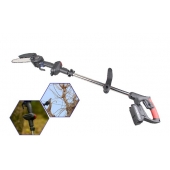 21V akkumulátoros láncfűrész teleszkópos rúddal 1 m