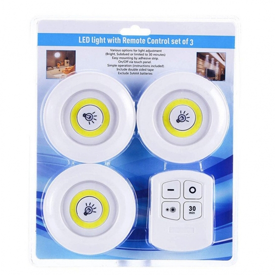 LED FÉNY VEZÉRLŐVEL 3 DB