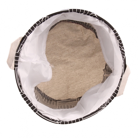 SZENNYESKOSÁR GEOMETRIAI MINTA FEKETE