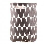 Vászon szennyeskosár állvánnyal absztrakt fekete