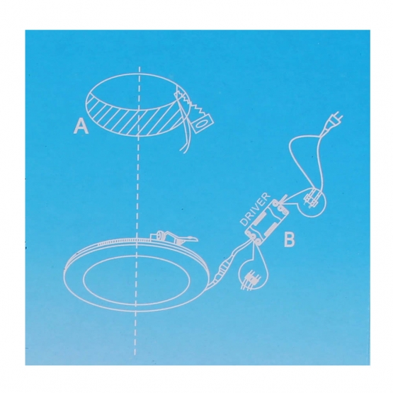 BEÉPÍTHETŐ LED PANEL 18 W