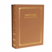 Fotóalbum 200 fényképhez, barna, típus E