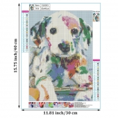 Gyémánt kép dalmát kutya