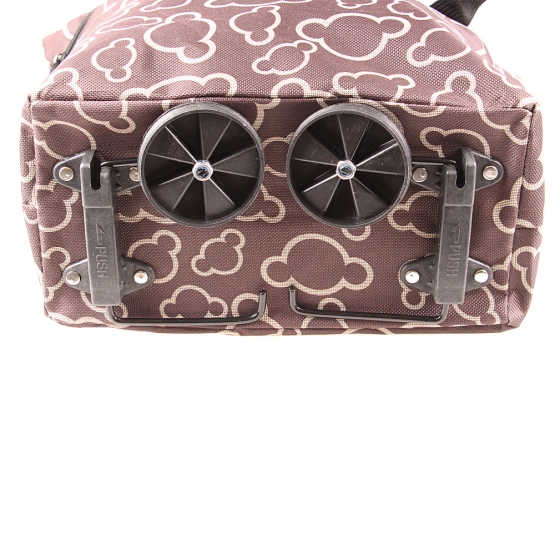 BEVÁSÁRLÓ TÁSKA KEREKEKKEL BARNA