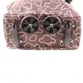 BEVÁSÁRLÓ TÁSKA KEREKEKKEL BARNA