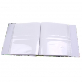 FOTÓALBUM 200 FÉNYKÉPHEZ, LEVÉL MINTA, ZÖLD