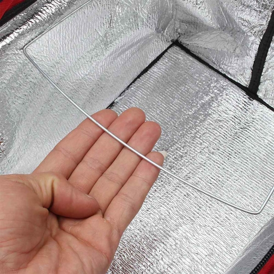 TERMO ÖSSZECSUKHATÓ BEVÁSÁRLÓKOSÁR FEDŐVEL PIROS