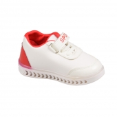 VILÁGÍTÓ GYEREK TORNACIPŐ, FEHÉR - PIROS 21, 22 ,23 ,24 ,25