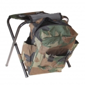Összecsukható kemping szék hátizsákkal