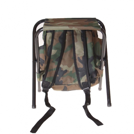 Összecsukható kemping szék hátizsákkal